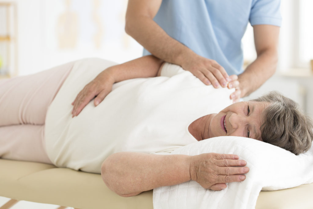 massaging senior massage