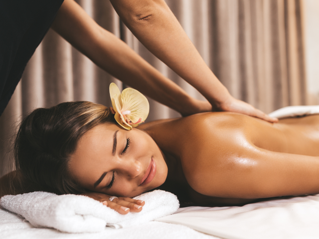 massage therapy healing hot stone